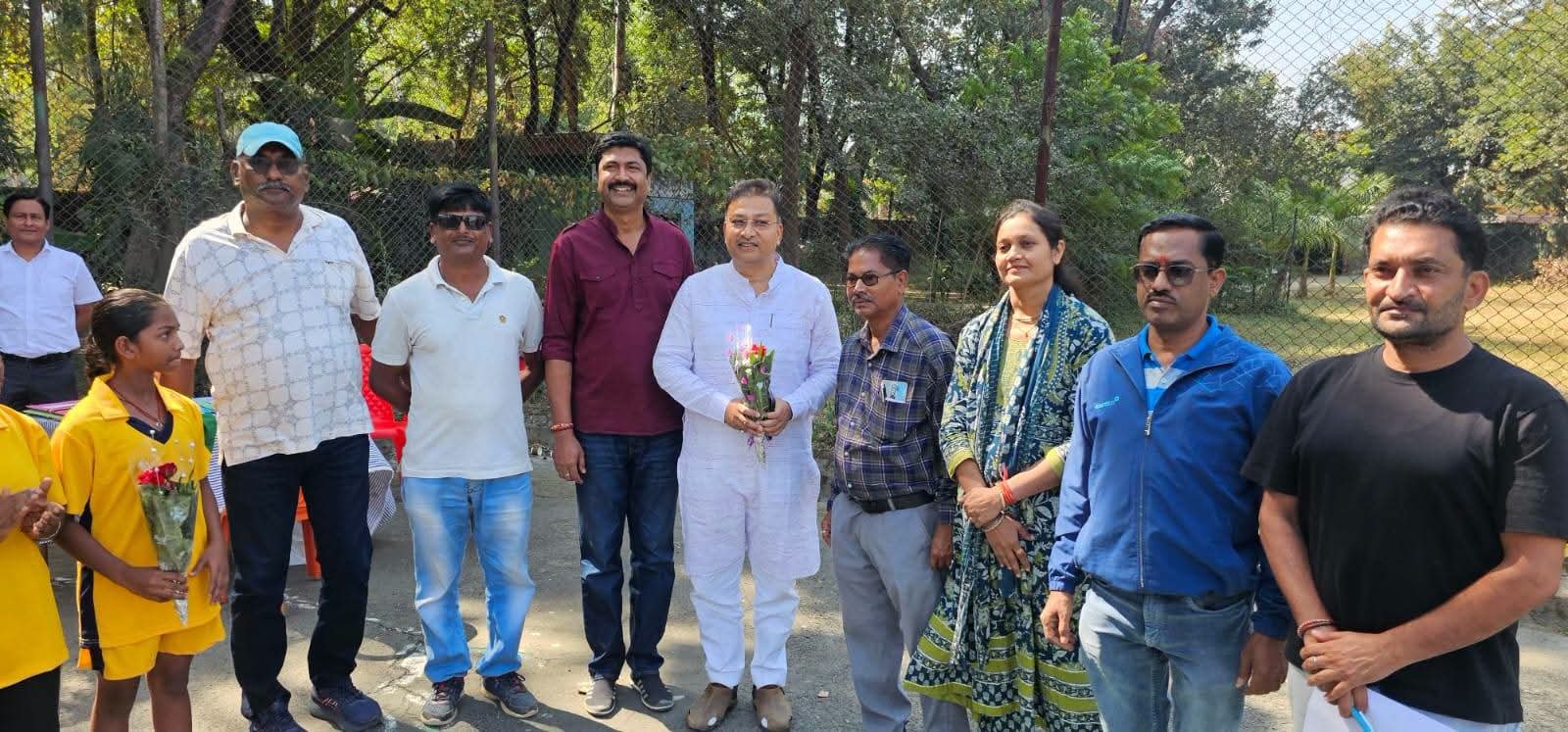 गांधी स्टेडियम में गूंजा खेल भावना का संदेश