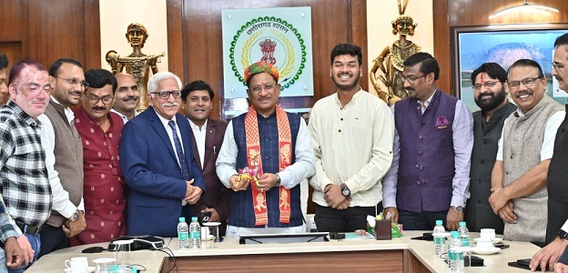 मुख्यमंत्री विष्णुदेव साय से राजस्थान के अंतर्राज्यीय अध्ययन भ्रमण से लौटे पत्रकारों के दल ने की सौजन्य मुलाकात